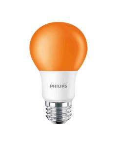 Philips 463232 A19 LED Bulb - BC8A19/LED/ORANGE/ND 120V