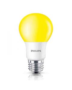 Philips 463257 A19 LED Bulb - 8A19/LED/YELLOW/P/ND 120V 4/1FB  120V