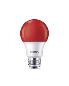 Philips 463273 A19 LED Bulb - 8A19/LED/RED/P/ND 120V 4/1FB  120V