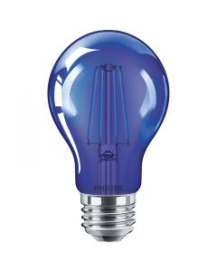 Philips 538231 A19 LED Bulb - 4A19/LED/BLUE/G/E26/ND 6/1BC 120V