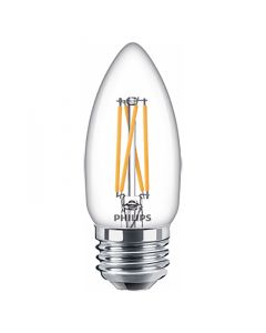 Philips 549154 Dimmable B11 LED Bulb - 3.3B11/PER/950/CL/G/E26/DIM 1FBT20 120V
