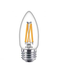 Philips 549428 Dimmable B11 LED Bulb - 5.5B11/PER/950/CL/G/E26/DIM 1FBT20 120V
