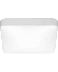 Nuvo 62-1098 14" Flush Mounted LED Light Fixture; Square shape; With Occupancy Sensor; White Finish; 120 Volts