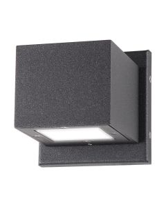Nuvo 62-1235 Verona LED Small Square Up/Down Fixture in Anthracite Finish *Discontinued - See recommended replacement*