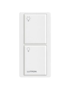 Lutron Pico PJ2‑2B‑GWH‑L01 2 Button Wireless Controller w/ Light Icons - White