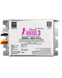 Fulham WorkHorse WH3-120-BLS Electronic Ballast - DISCONTINUED. SEE WH3-120-C as Possible Replacement
