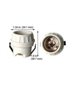 Damar 01225A  Snap In Keyless E26 Socket