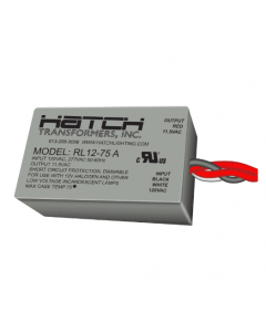 Hatch RL12-75A Low Voltage Transformer 75W 