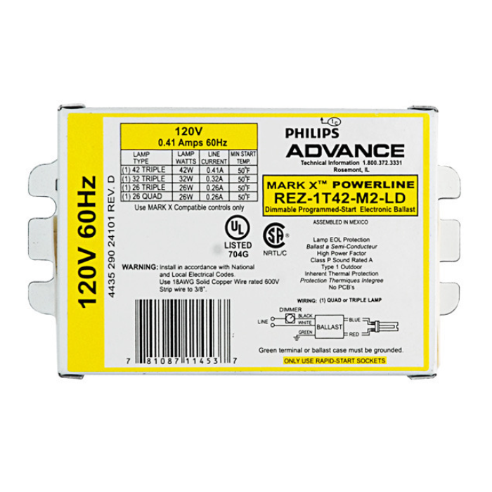 REZ-1T42-M2-LD | REZ-1T42-M2-LD Ballast | Advance Mark 10 REZ-1T42-M2 ...